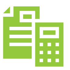 Budget and reporting icons